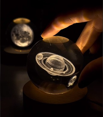 Miniatura 4 de LAMPARA DE CRISTAL DE SATURNO